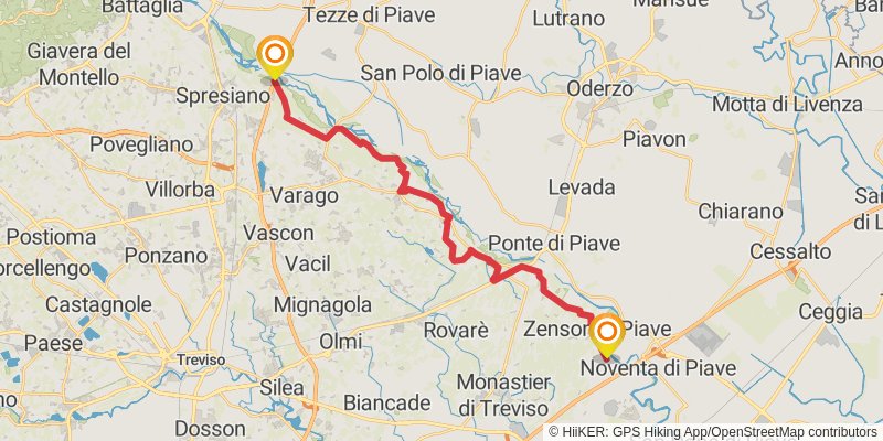 Dream Path - Traumpfad - Munich to Venice stage 34 Map