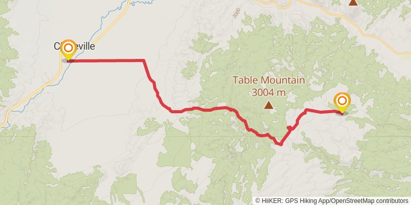 American Discovery Trail North Route stage 303 Map