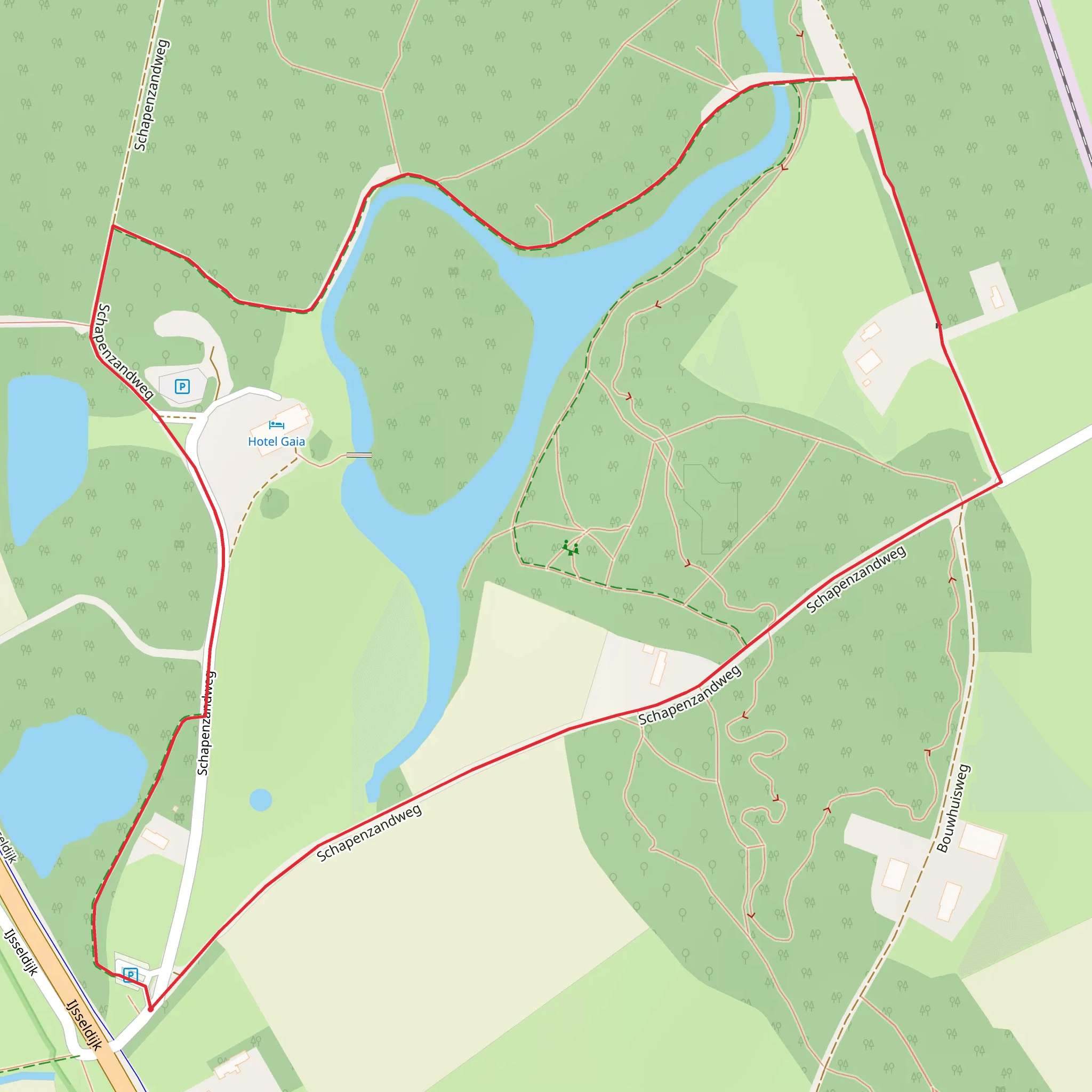 Schapenzand Weg mobile static map