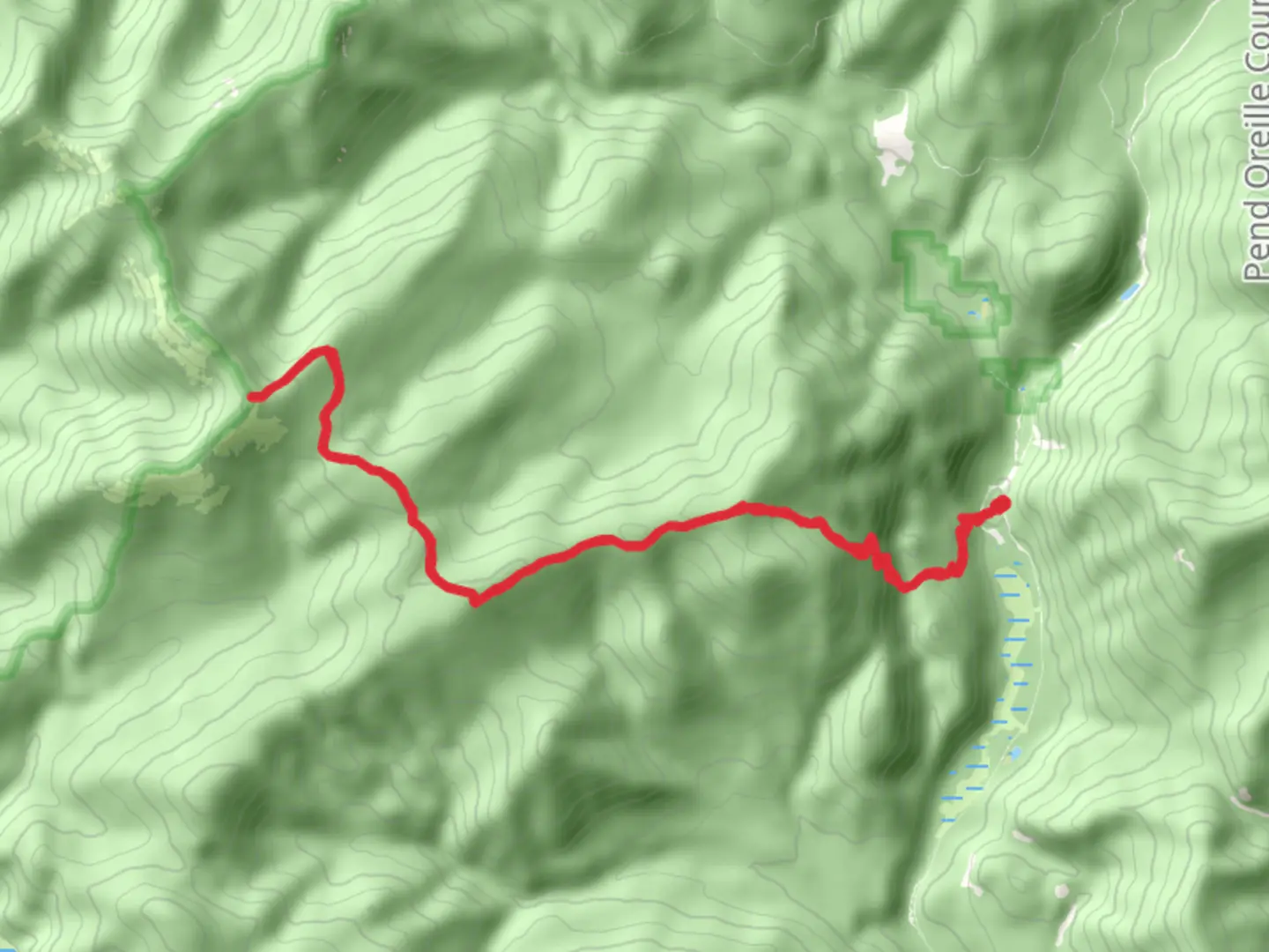 An image depicting the trail North Fork Grassy Top Trail and its surrounding area.