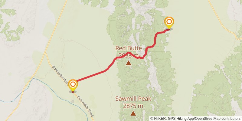 American Discovery Trail North Route stage 321 Map