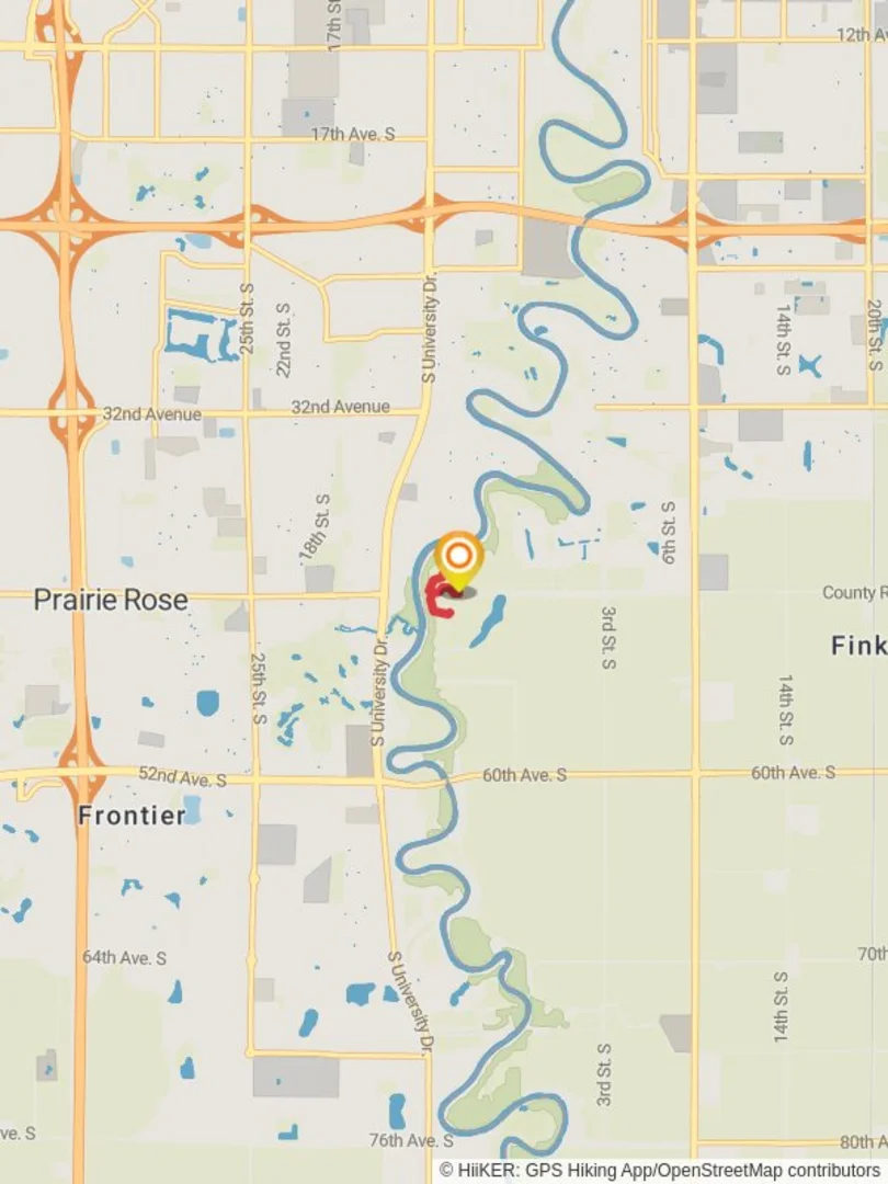 An image depicting the trail Bluestem Center for the Arts Loop and its surrounding area.