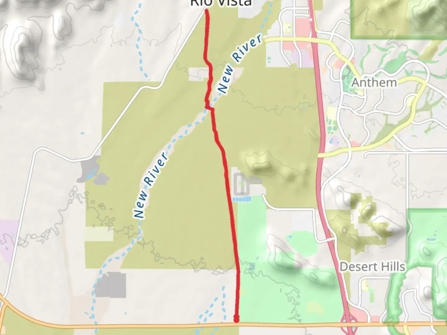An image depicting the trail Black Canyon Trail and its surrounding area.