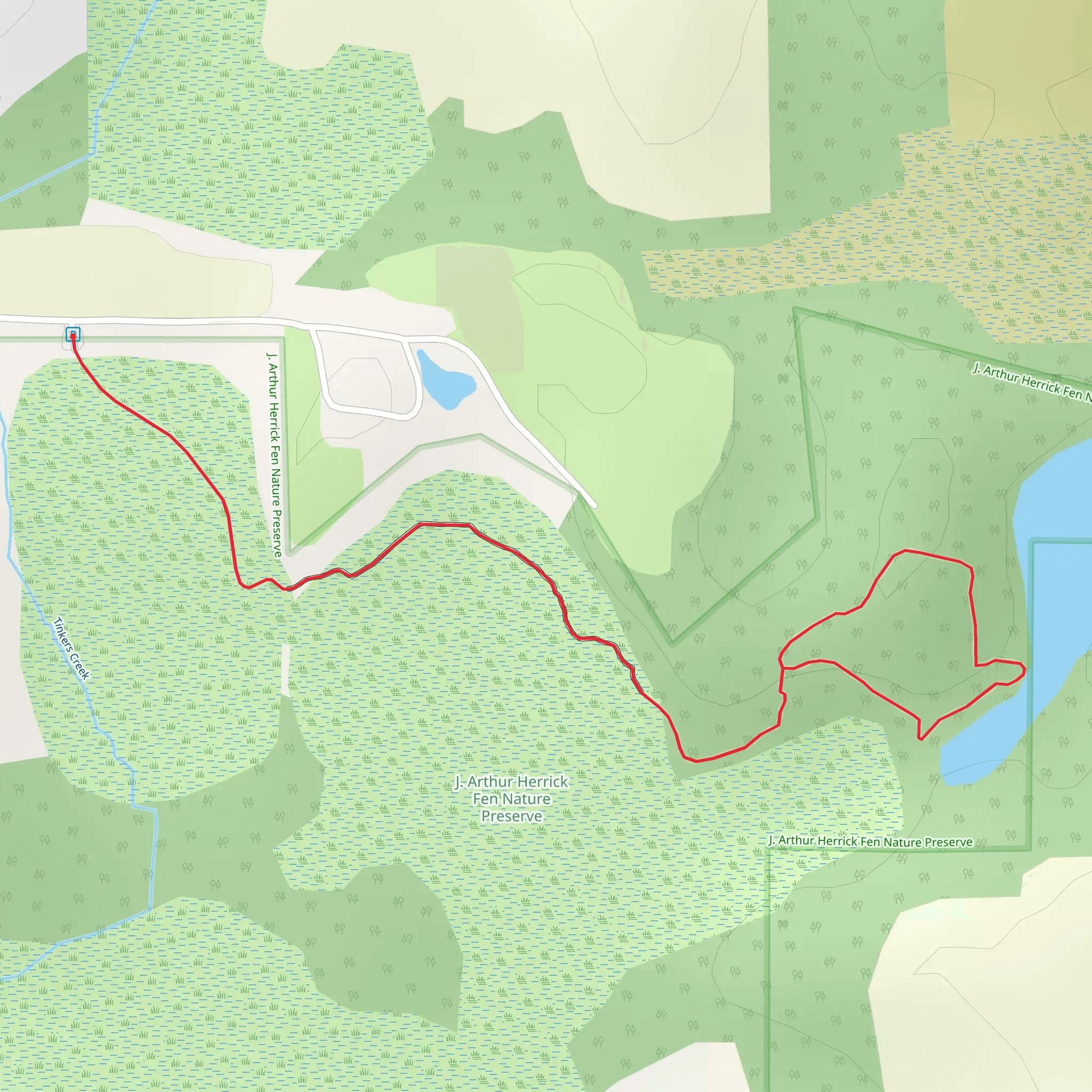 Frame Lake mobile static map