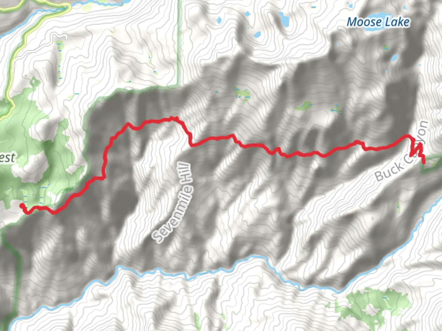 An image depicting the trail High Sierra Trail - Crescent Meadow Road and its surrounding area.