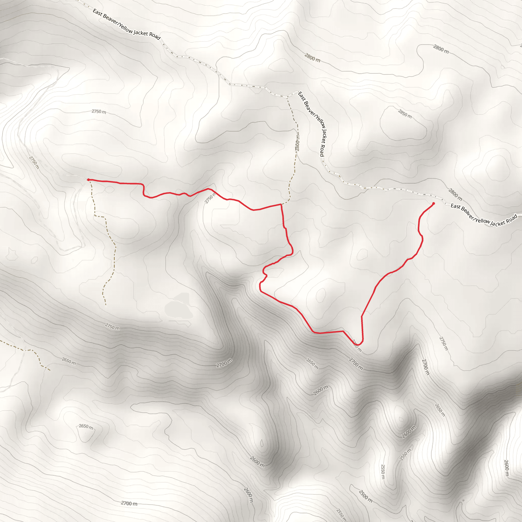 Stove Gulch Trail mobile static map