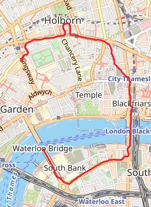 Camden Running mobile static map