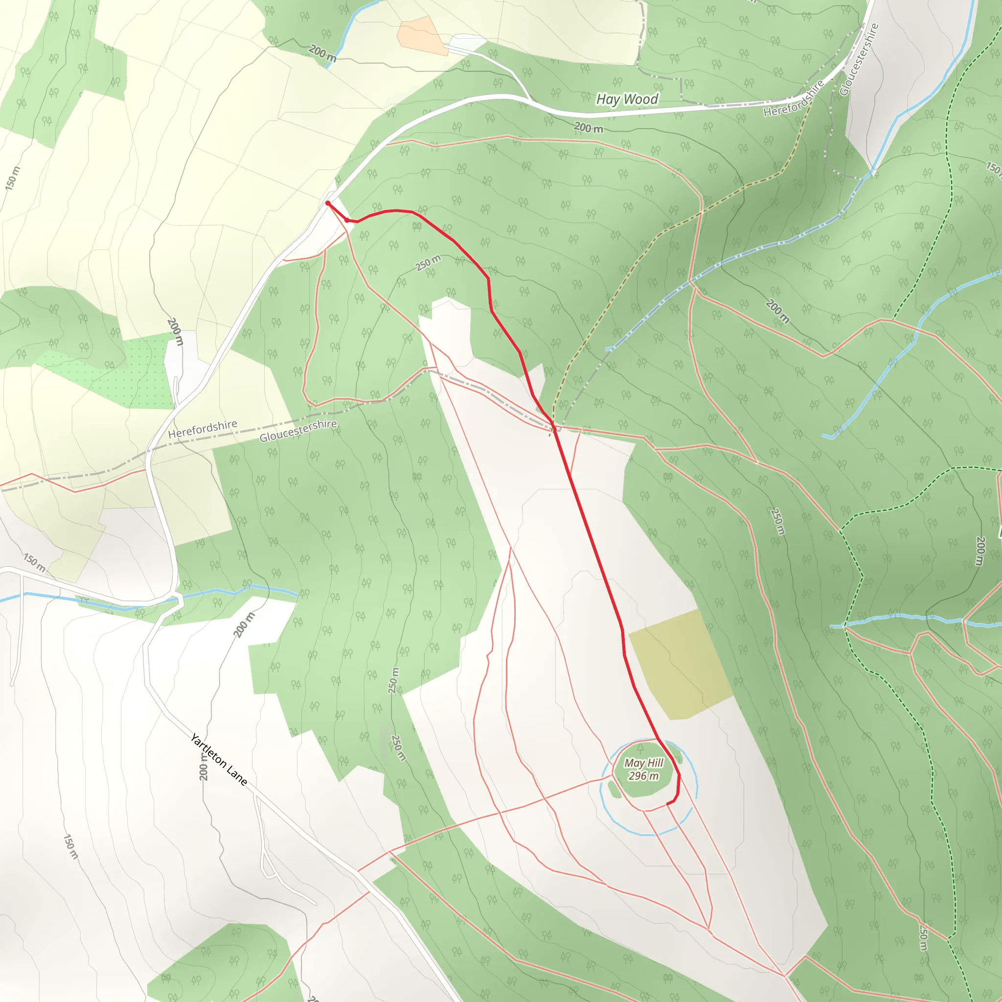 May Hill Walk mobile static map