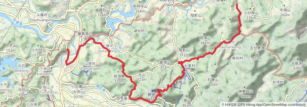 Raknus Selu Trail stage 5 Map