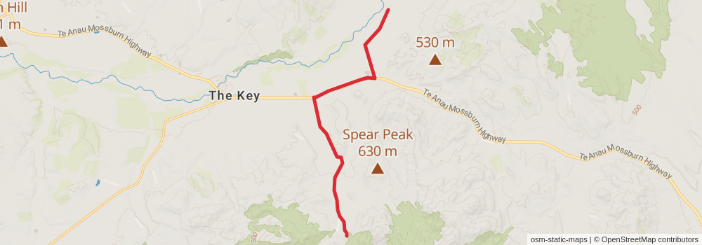 Te Araroa Trail stage 168 Map