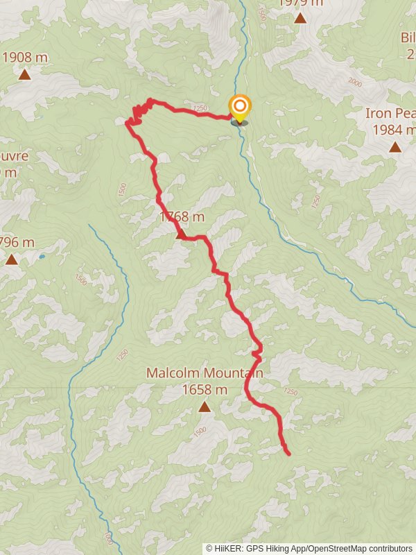 Koppen Mountain Trail mobile static map