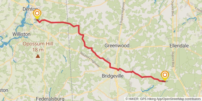 American Discovery Trail - East stage 2 Map