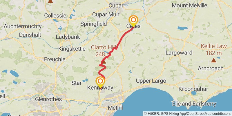 Fife Pilgrim Way stage 4 Map