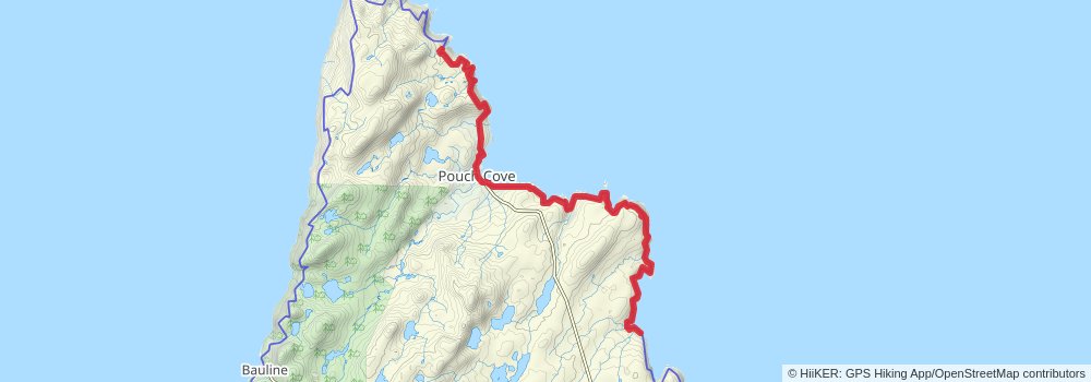 East Coast Trail stage 4 Map
