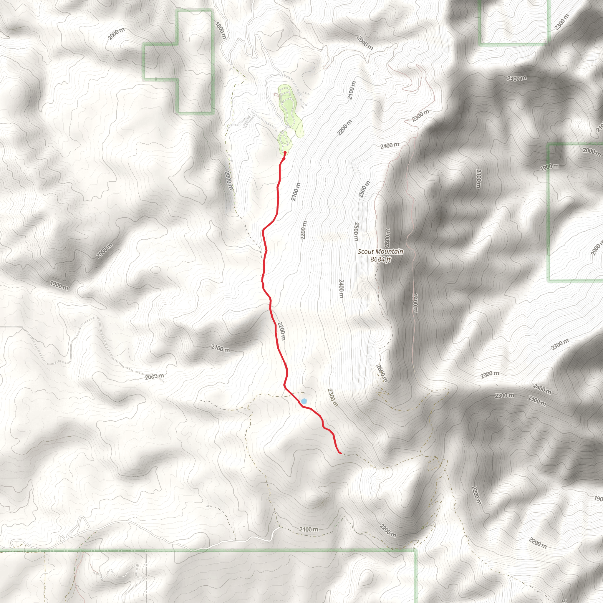 East Fork Mink Creek mobile static map