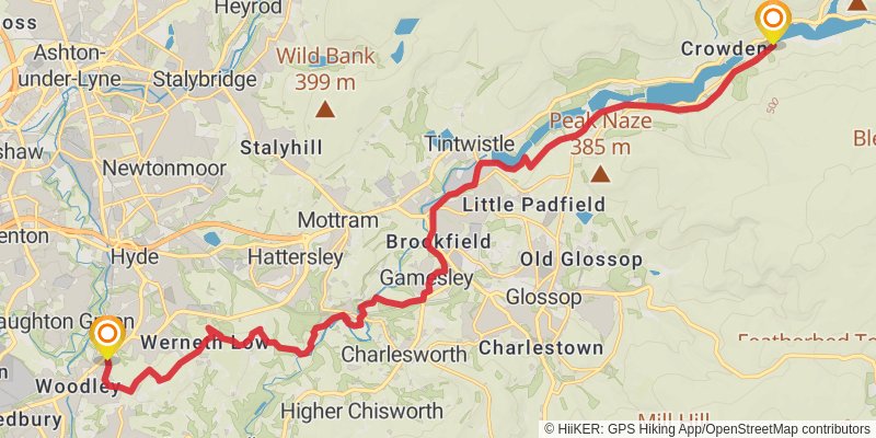 Trans Pennine Trail stage 11 Map