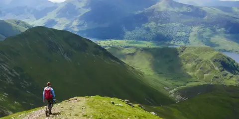 An image depicting the trail Lakeland Loop from Ambleside and its surrounding area.