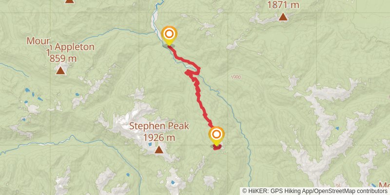 Dodger Point via Long Ridge Trail stage 3 Map