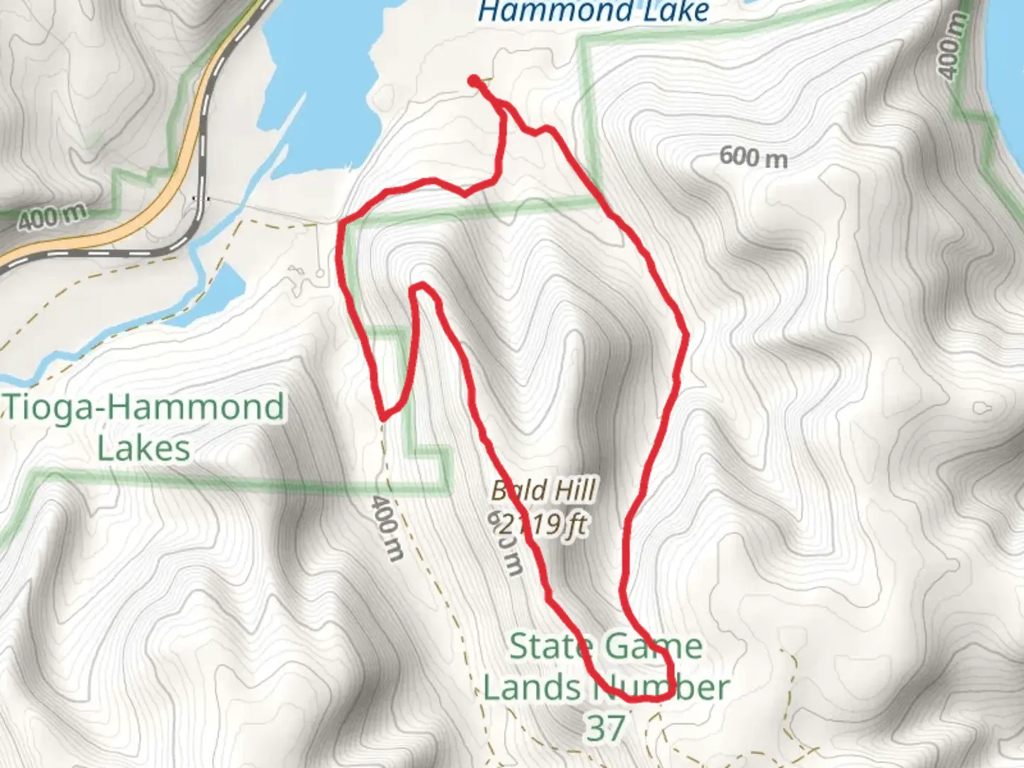 An image depicting the trail Bald Hill Loop via C Lynn Keller Trail and its surrounding area.