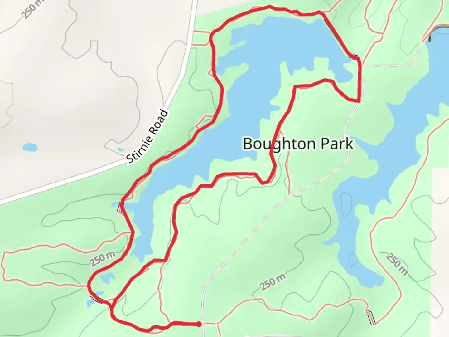 An image depicting the trail Fairport Reservoirs West Loop Trail and its surrounding area.