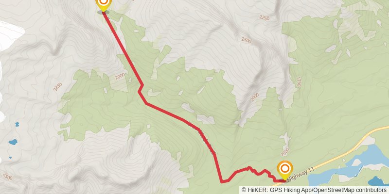 Great Divide Trail stage 40 Map