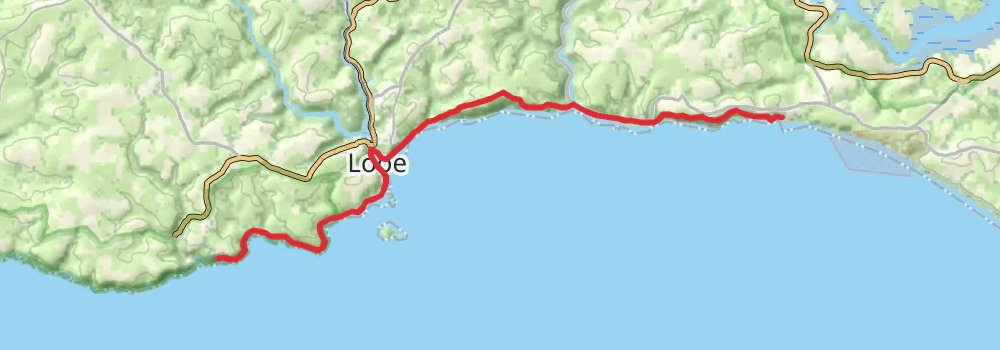 South West Coast Path stage 33 Map