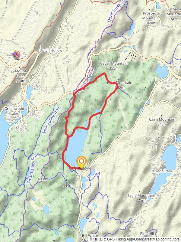 Sterling Lake Sterling Valley Loop Trail mobile static map