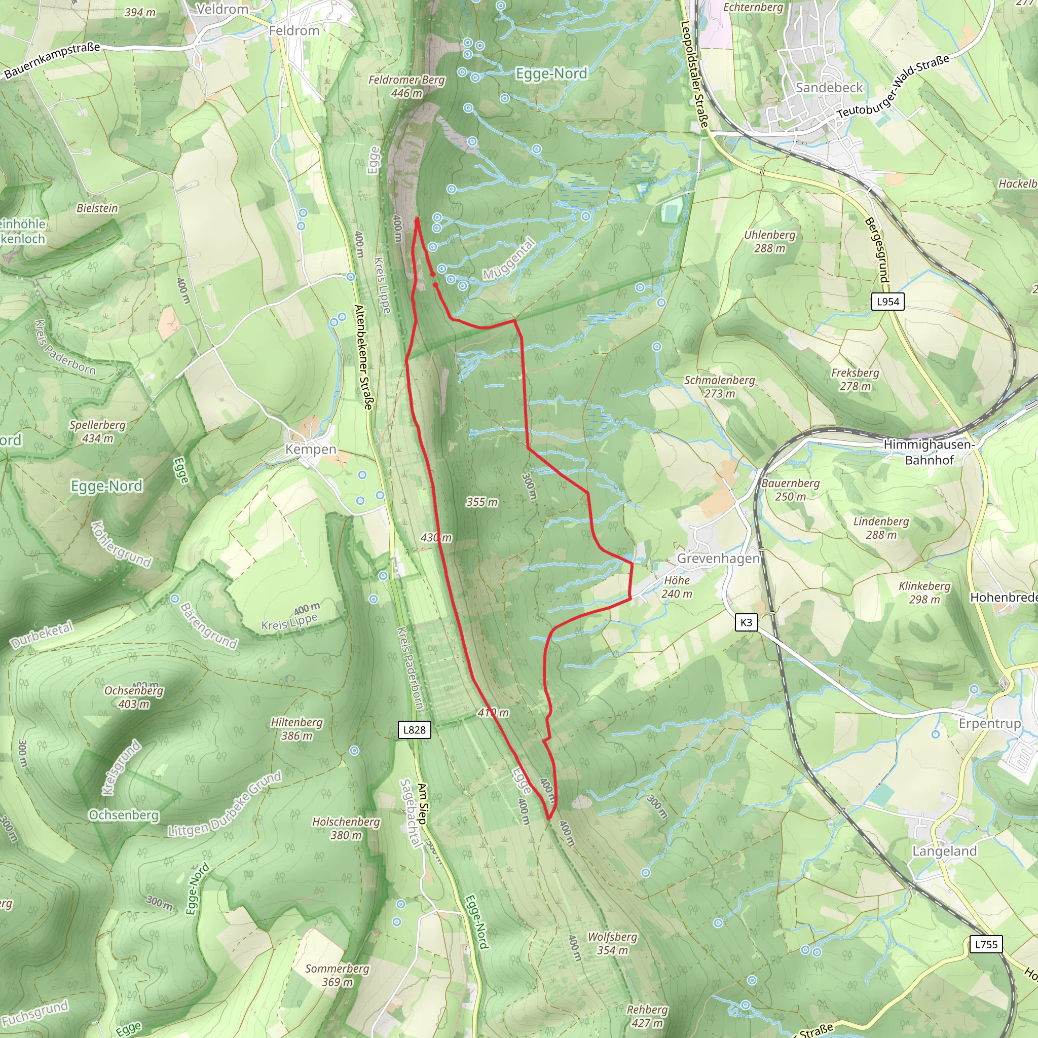 Auf Aussichtsreichen Hoehen and Rundwanderweg A1 mobile static map