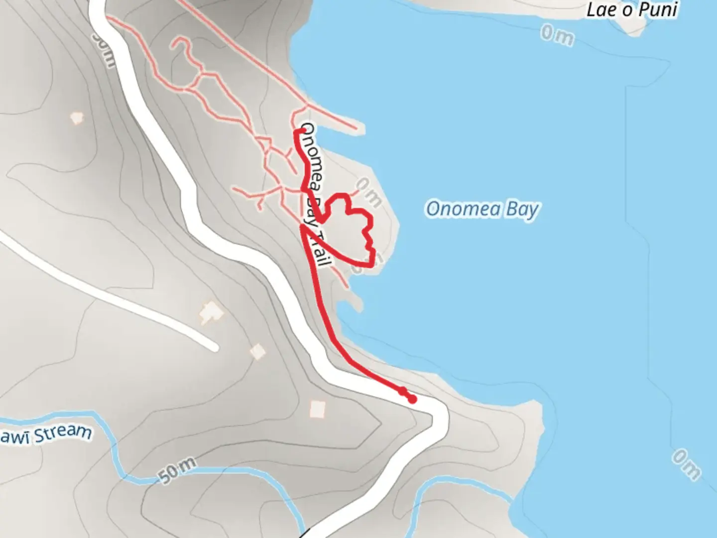 An image depicting the trail Onomea Bay Trail and its surrounding area.