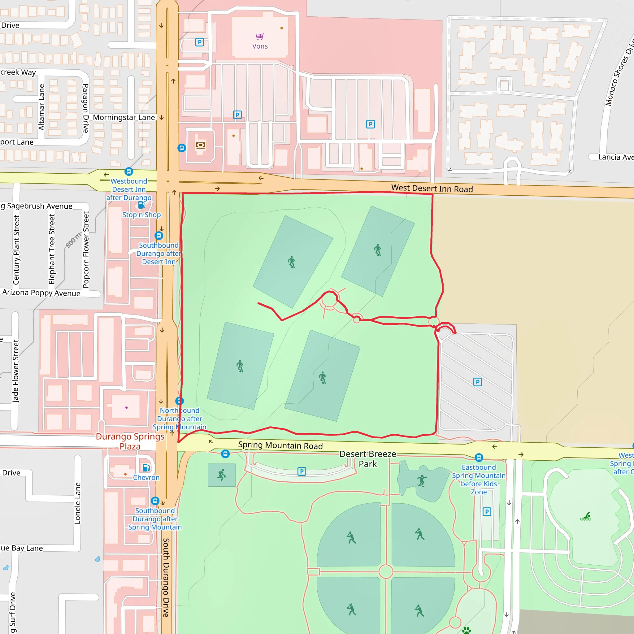 Spring Mountain Road Loop mobile static map