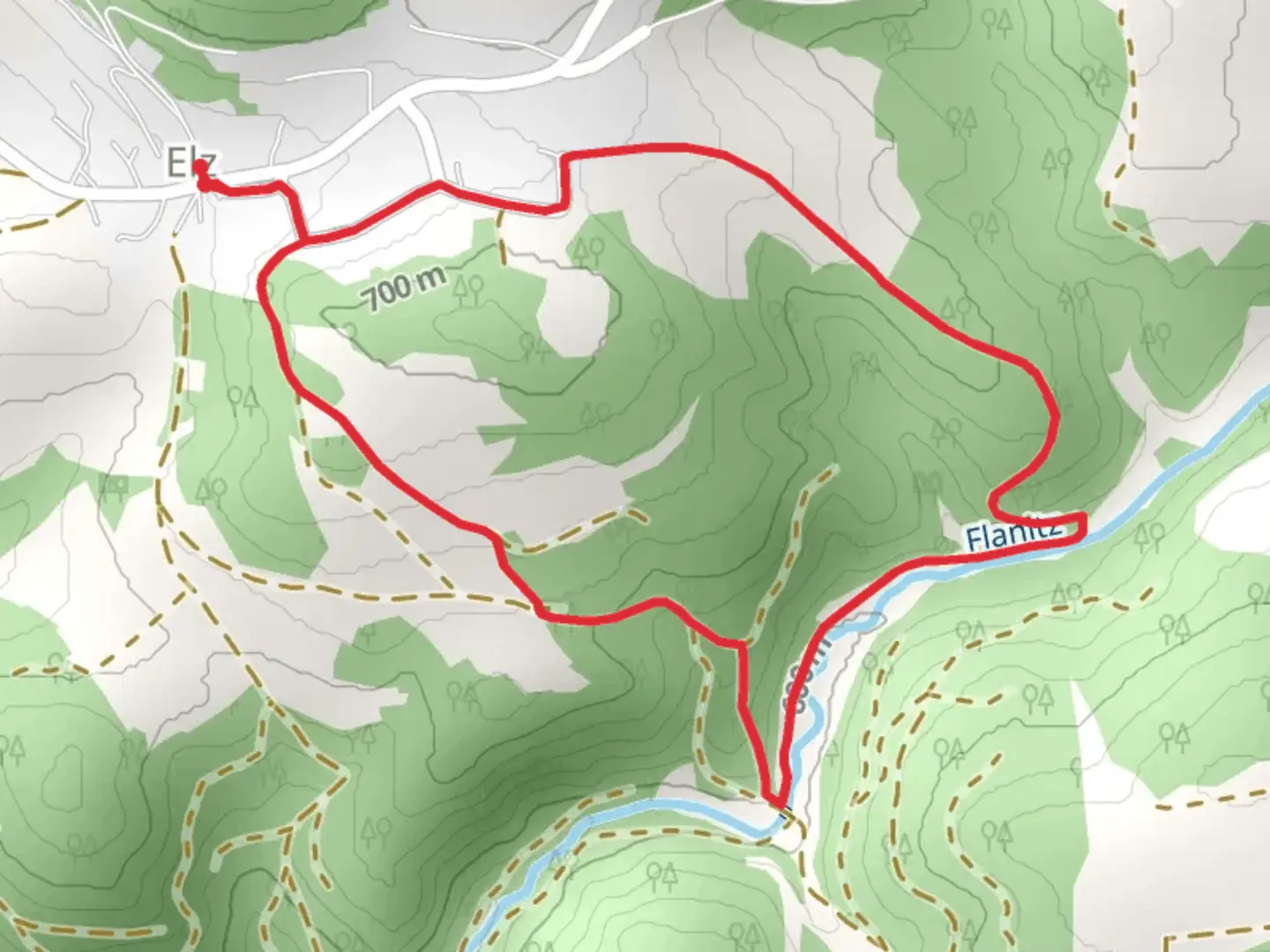 An image depicting the trail Tar Oil Path and its surrounding area.