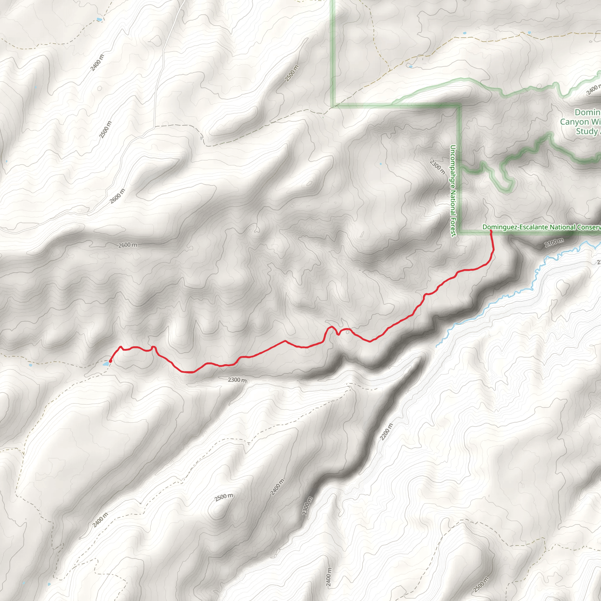 Bad Land Trail mobile static map