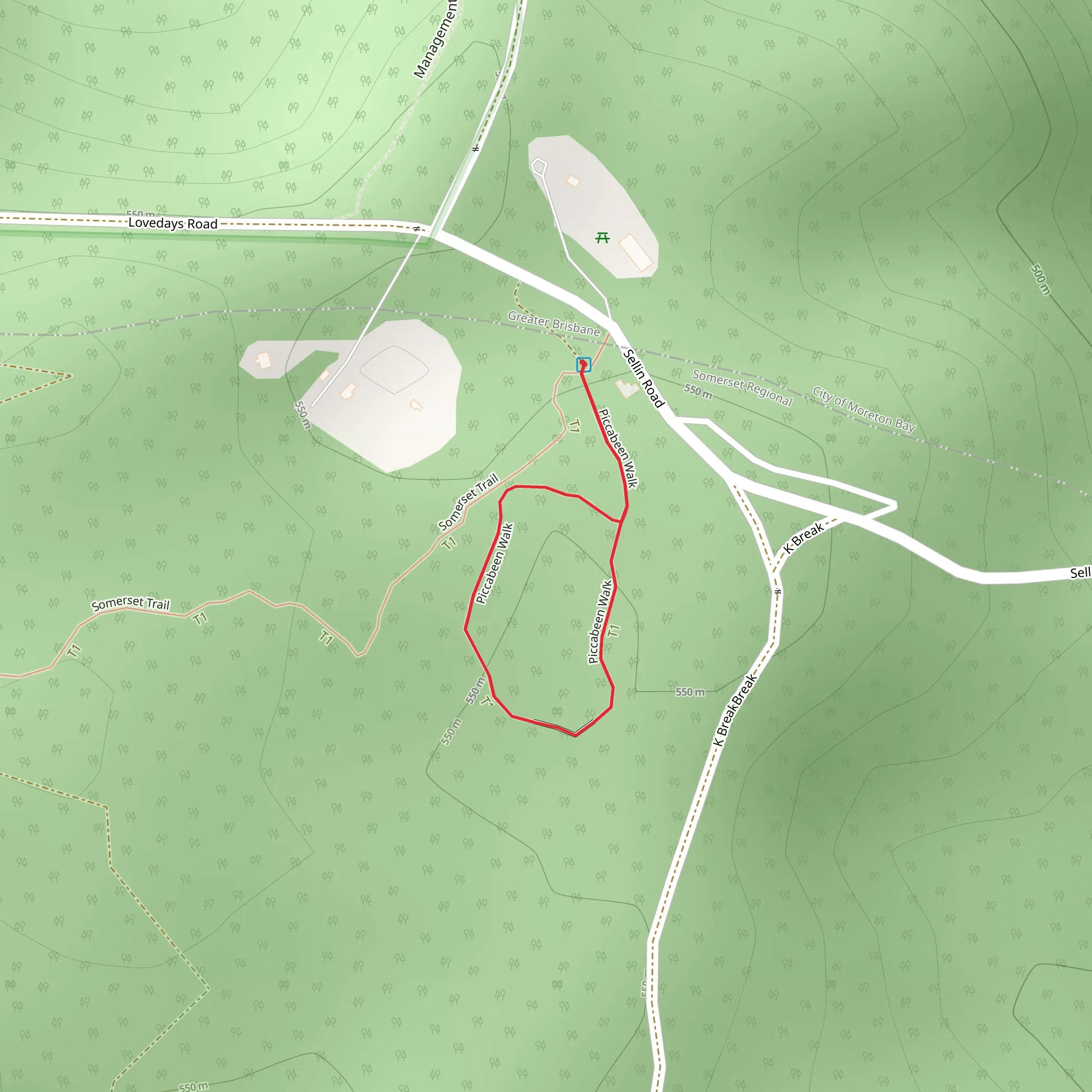 Piccabeen Walk mobile static map