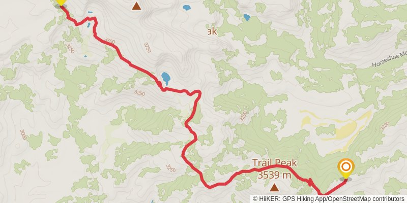 Pacific Crest Trail - Central California stage 10 Map