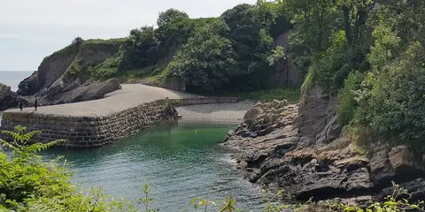 An image depicting the trail The Stackpole Estate from Stackpole Quay and its surrounding area.