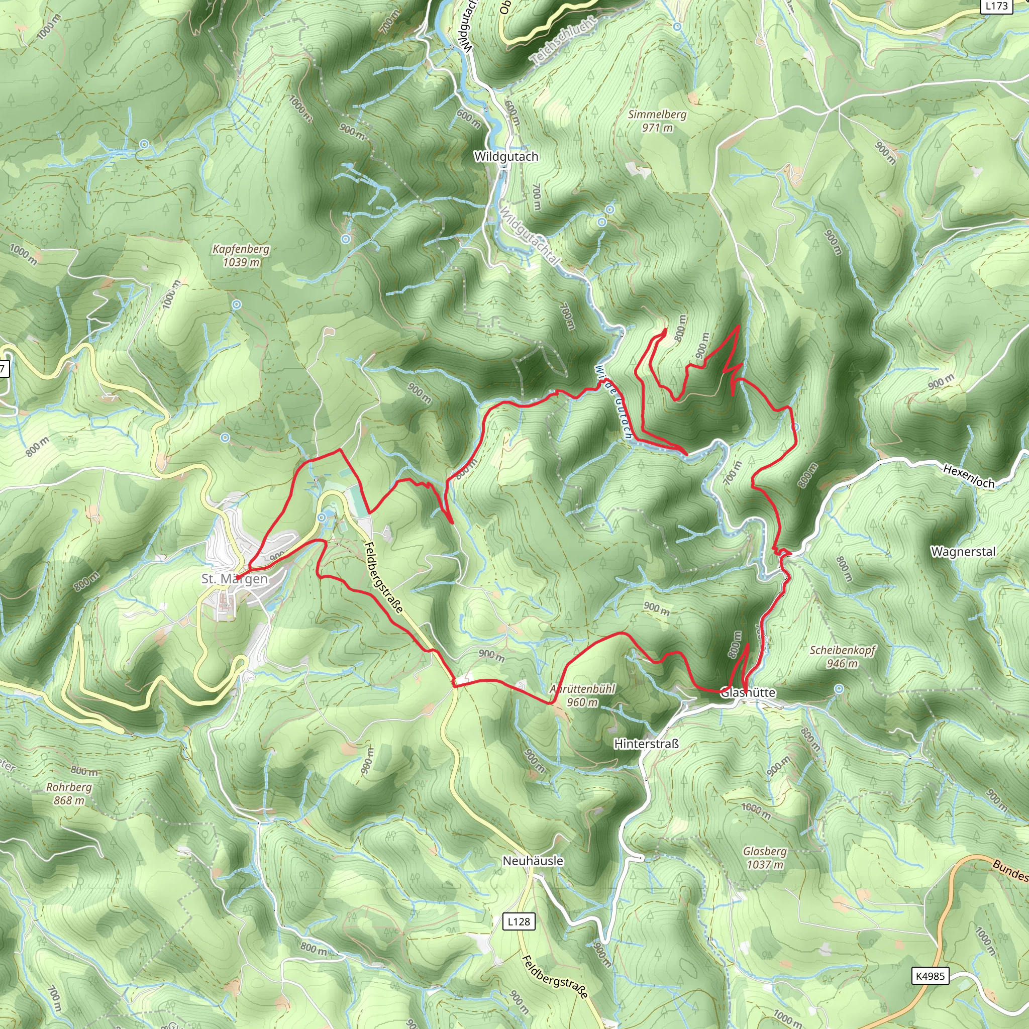 Ssankt Margen and Balzer Herrgott Loop mobile static map