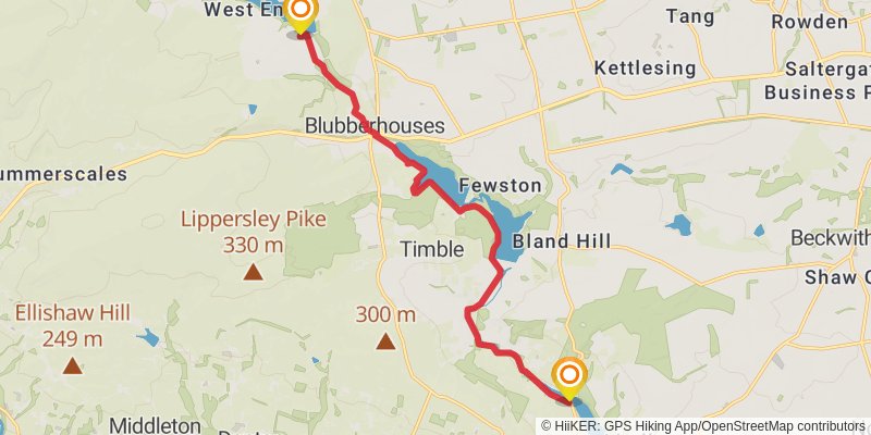 Harrogate Loop via Six Dales and Harrogate Link stage 2 Map