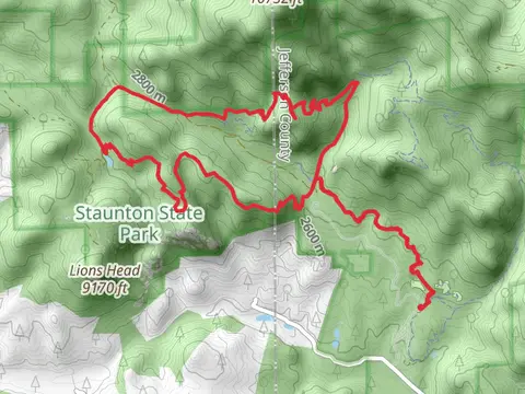 Staunton Ranch - Bugling Elk - Marmot Passage - Scout Line Loop Trail