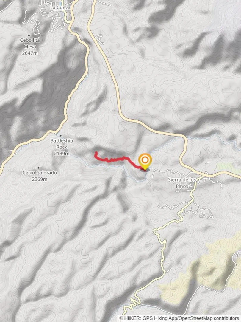 An image depicting the trail East Fork Trail Out and Back and its surrounding area.