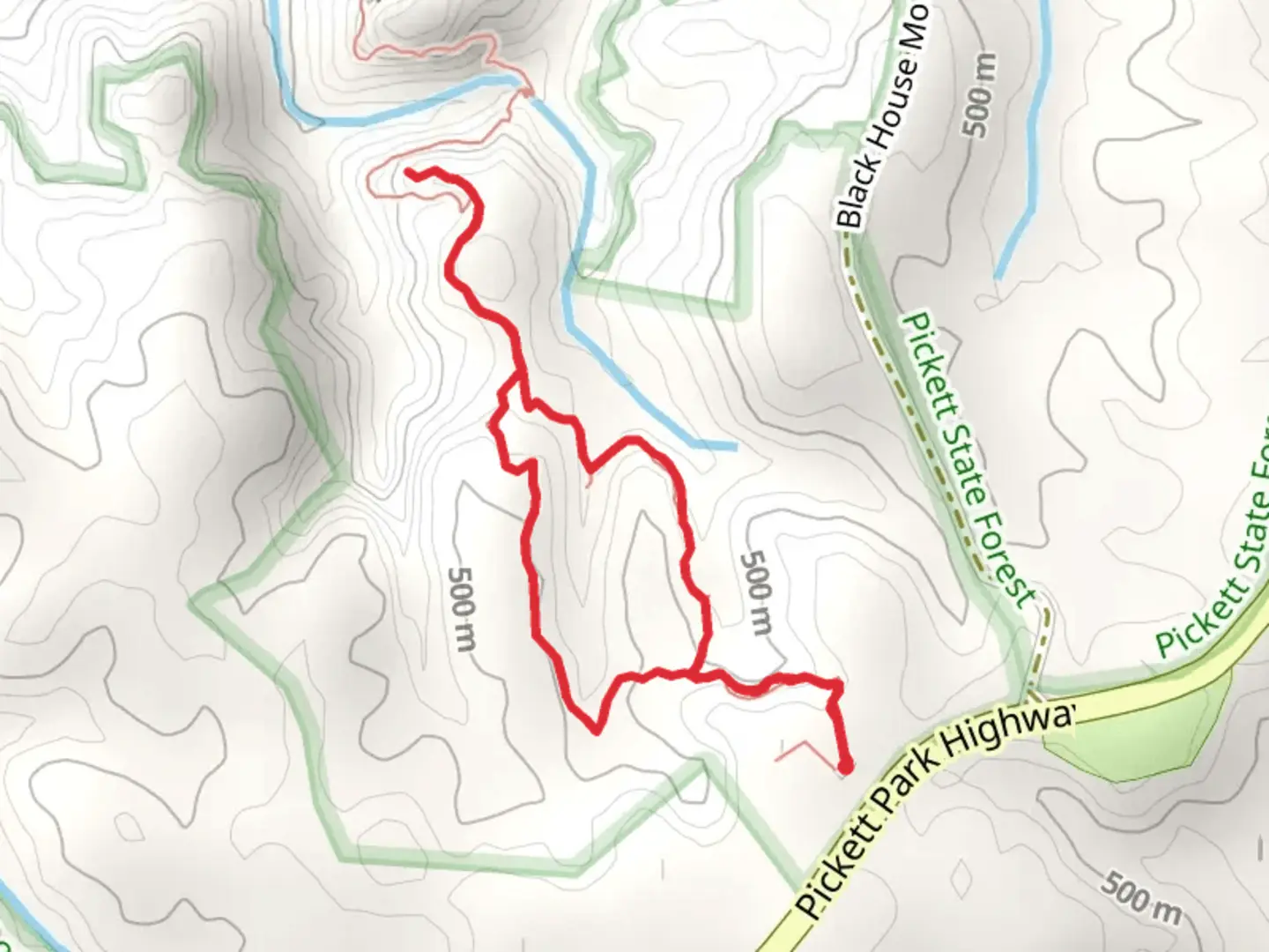 An image depicting the trail Overlook Loop Trail and its surrounding area.