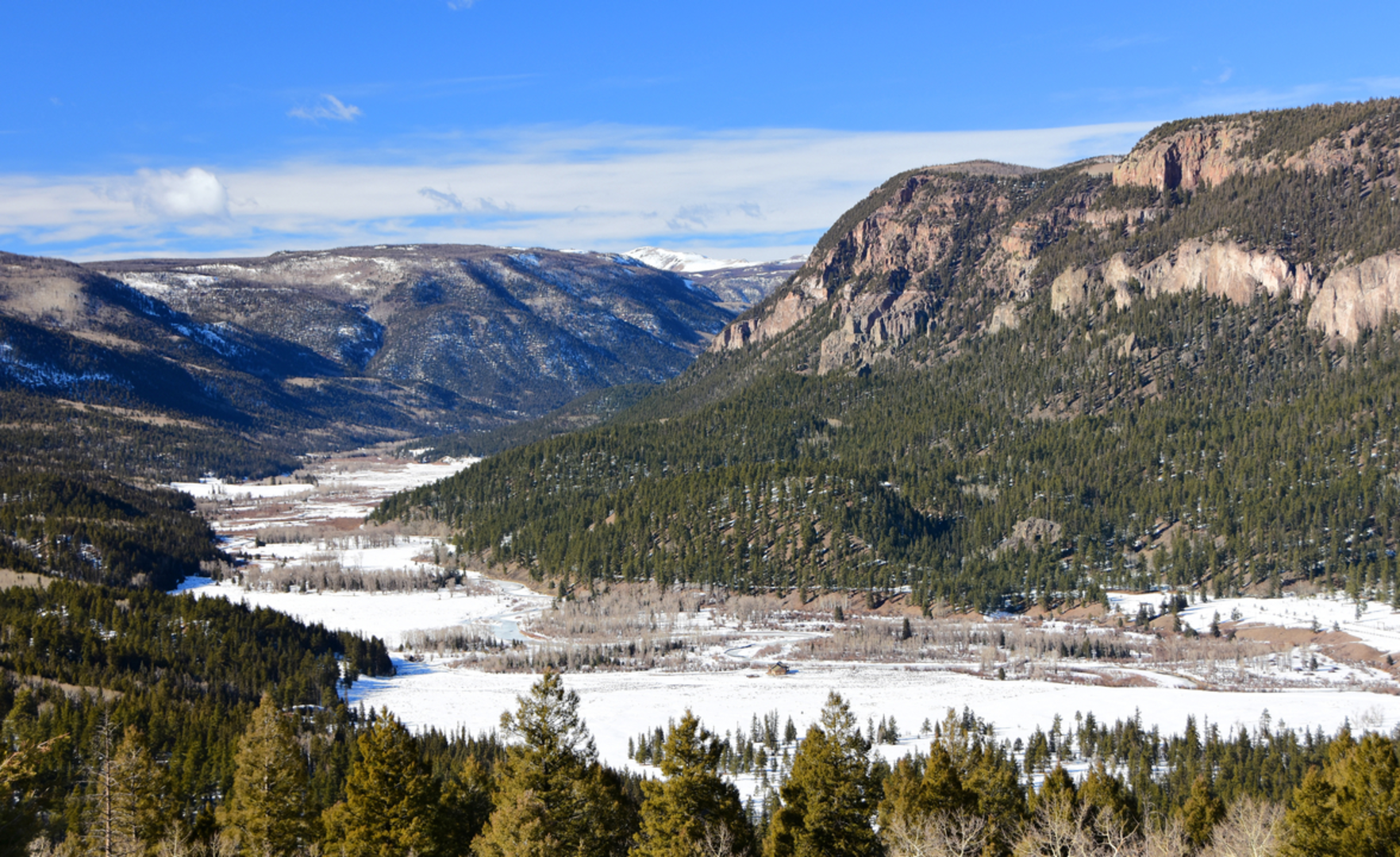 An image depicting the trail Adams Fork Trail and its surrounding area.