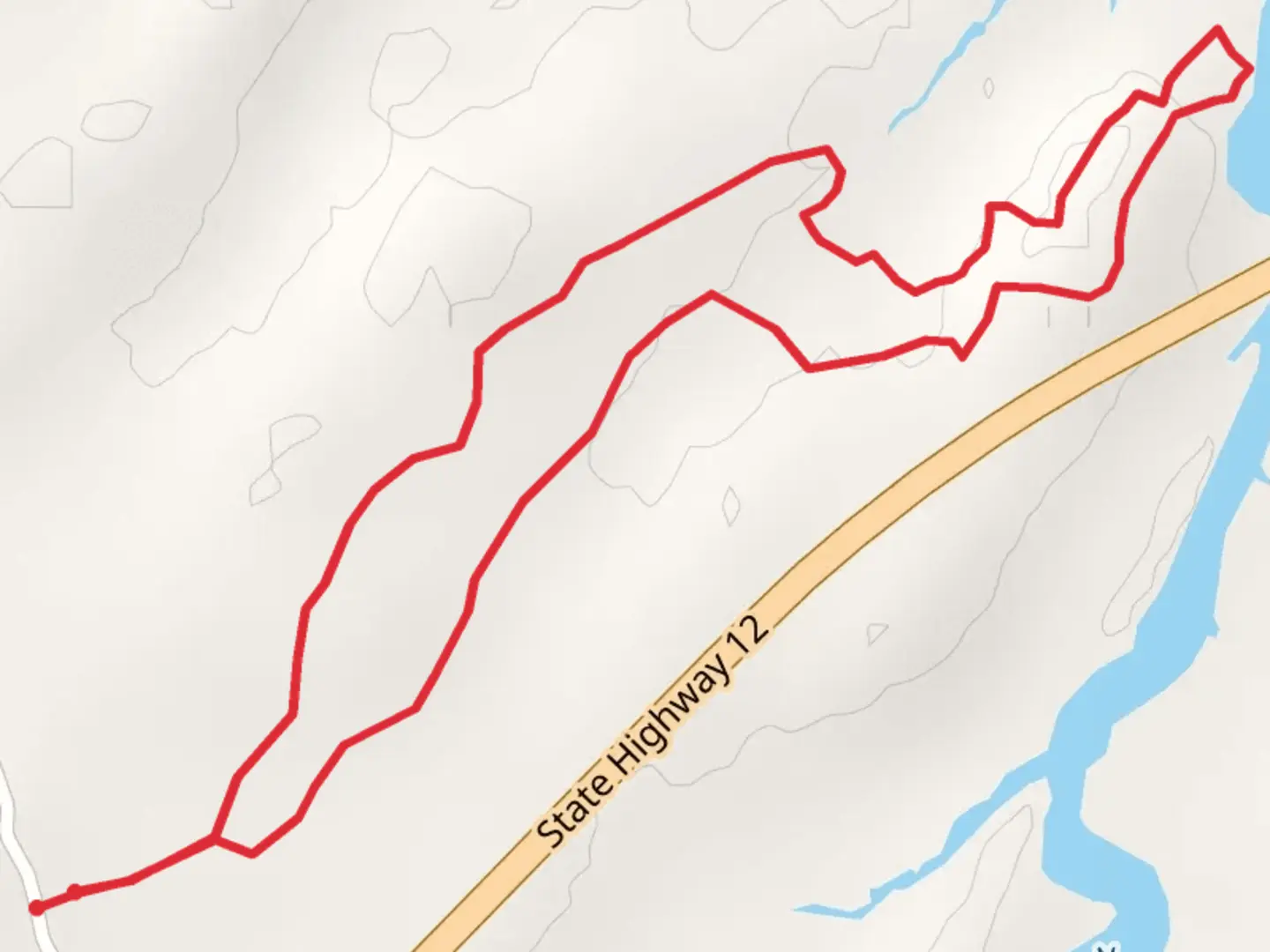 An image depicting the trail Indian Point Road Loop and its surrounding area.
