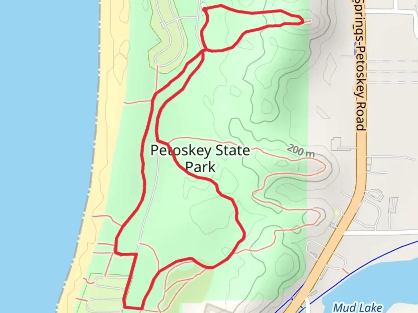 An image depicting the trail Old Baldy - Portage Loop Trail and its surrounding area.