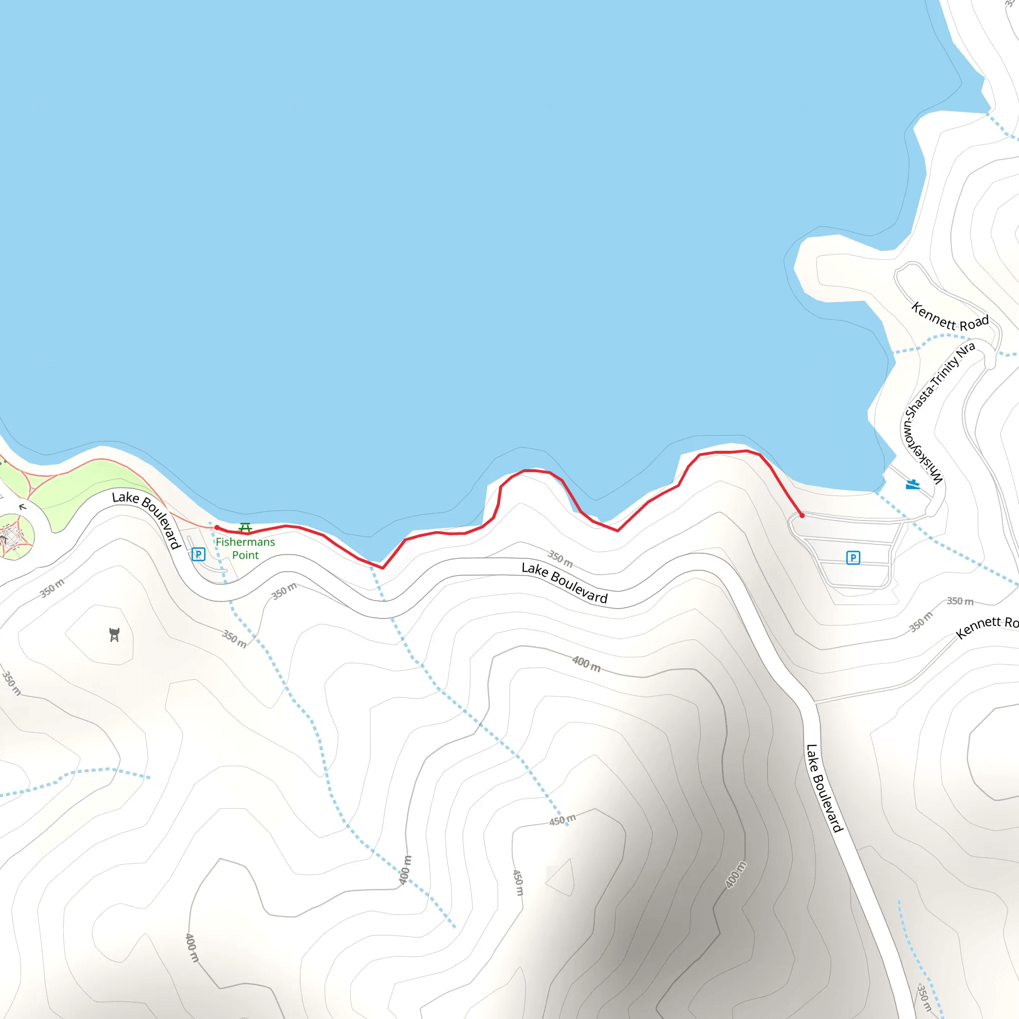 Fisherman's Point Trail mobile static map