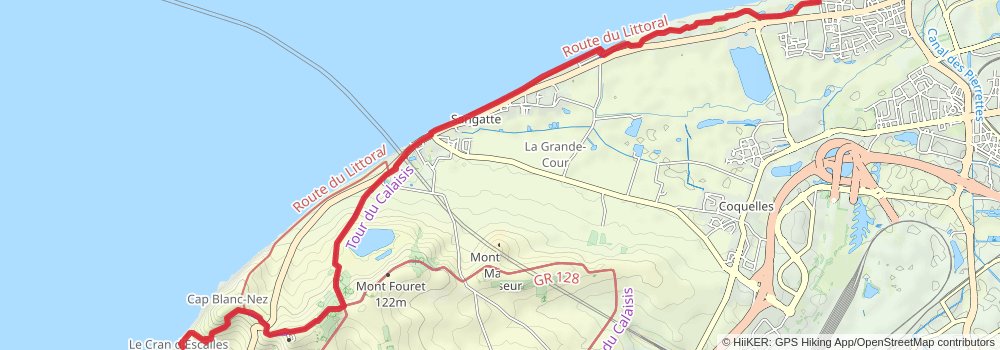 Via Francigena stage 4 Map