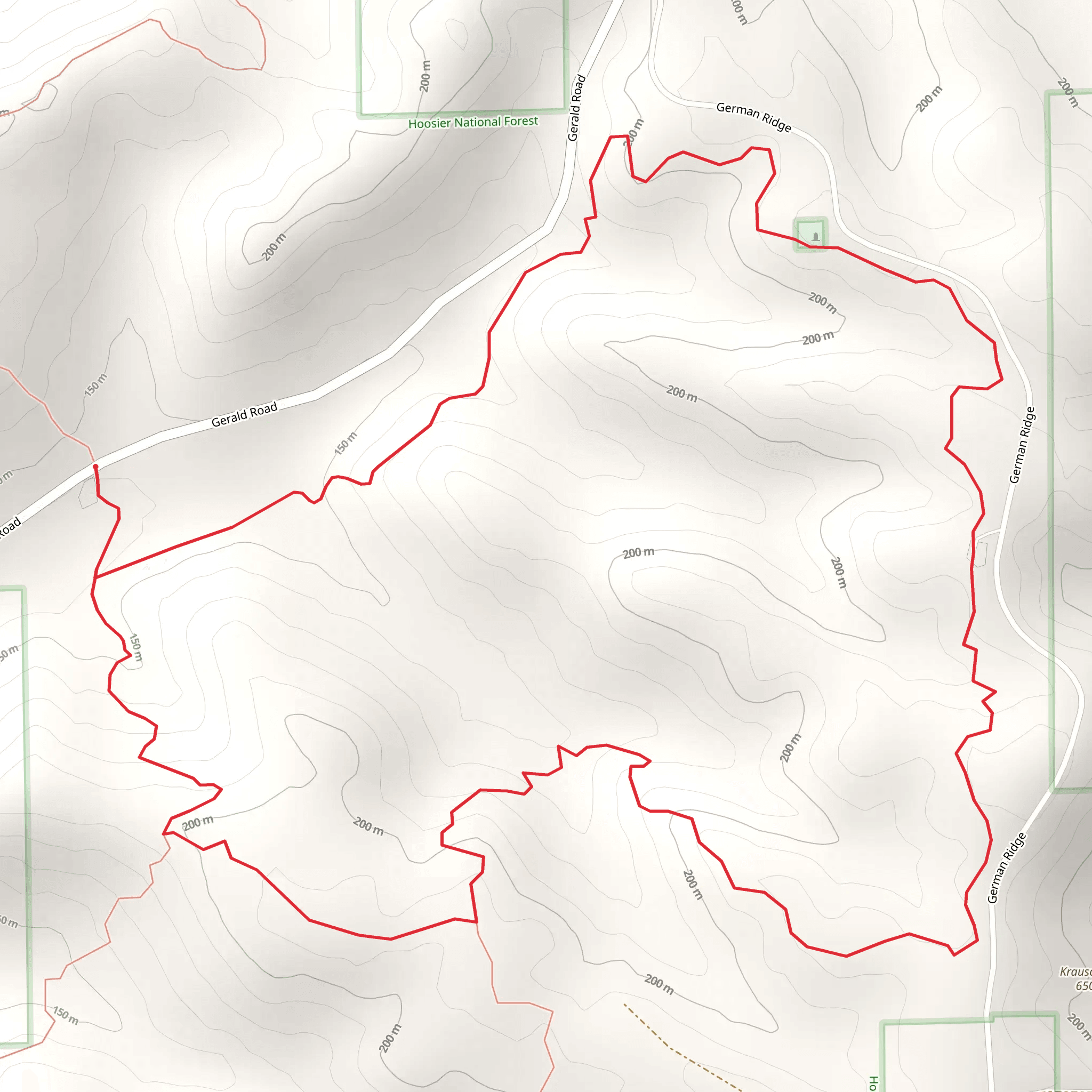 German Ridge Loop mobile static map
