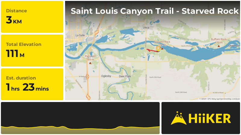 Saint Louis Canyon Trail Starved Rock LaSalle County Illinois