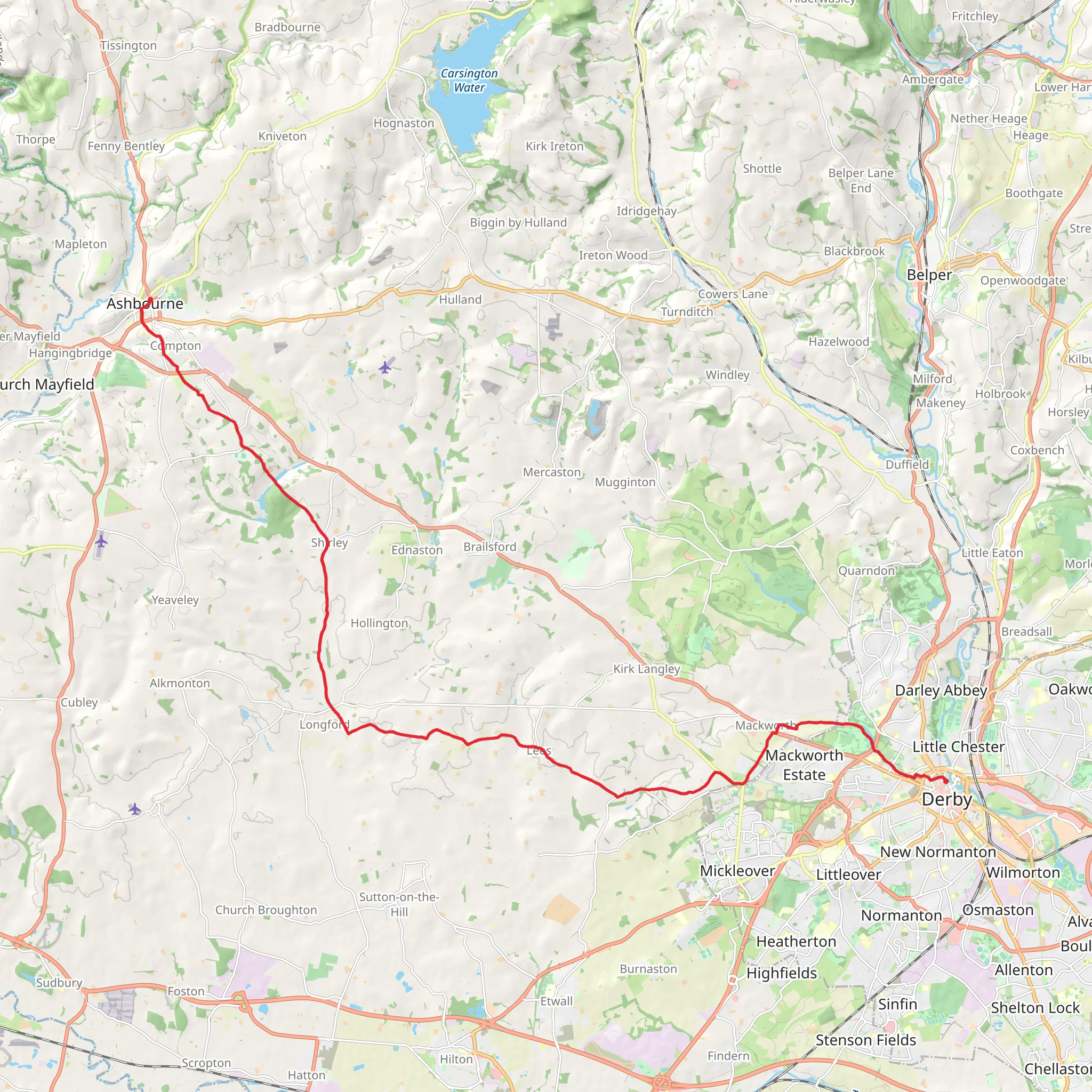 Bonnie Prince Charlie Walk mobile static map