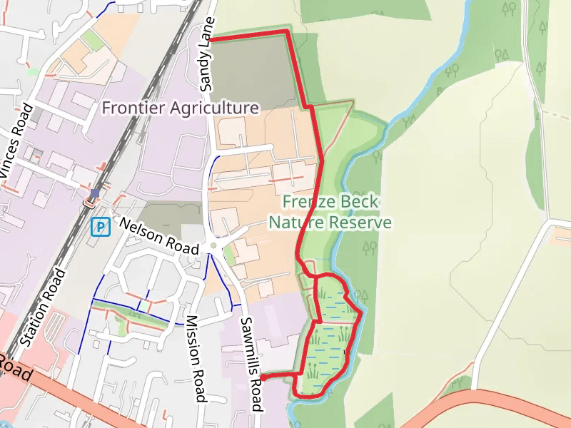 Frenze Beck Nature Reserve Loop