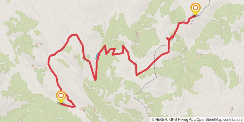 Continental Divide Trail - Montana And Idaho stage 16 Map